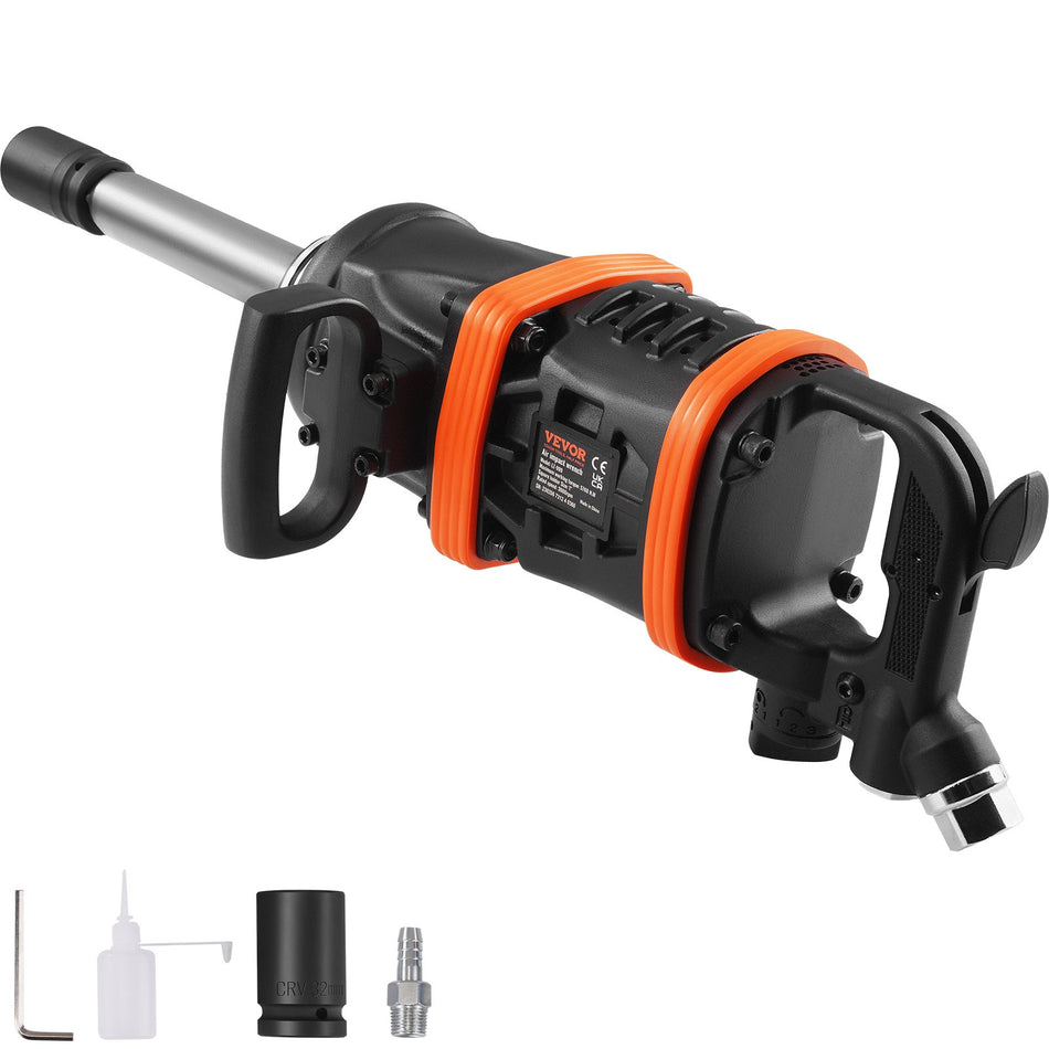 1 Inch Air Impact Wrench Up To 5175 Ft Lbs Beast Reverse Torque Output Pneumatic Impact Gun W 8 Inch Extended Anvil For Repairs And Maintenance Of Heavy Duty Machinery Semi Truck Bus