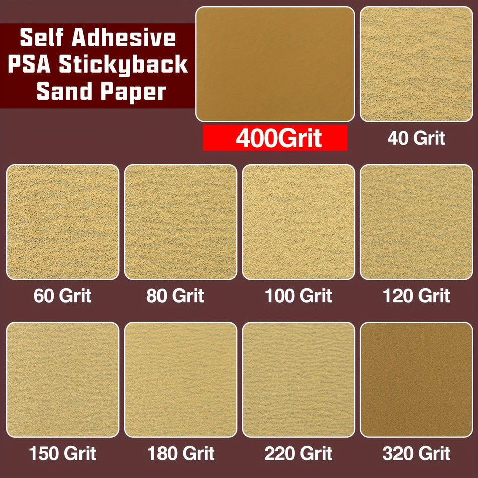 1 Roll 400 Grits Self Adhesive Sandpaper 2 34 X 10 Yard Psa Sticky Back Sand Paper Sheets For Automotive Woodworking Compatible With Sanding Blocks Fabric Material