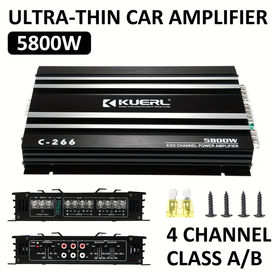 10 600W Car Under Seat Subwoofer Active Power Amplifier For Cartruck Audio Sub Built In Amplifier